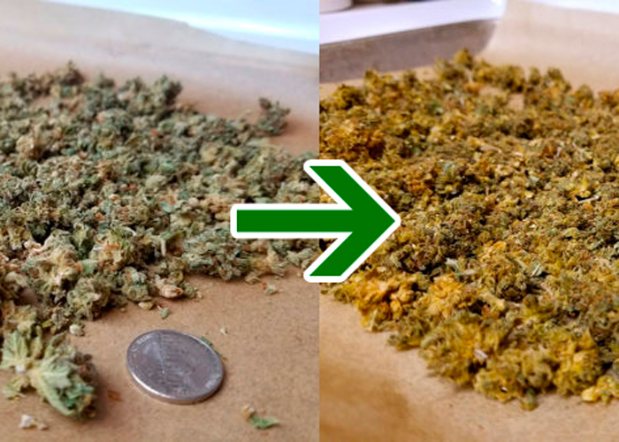 Декарбоксирование марихуаны до и после